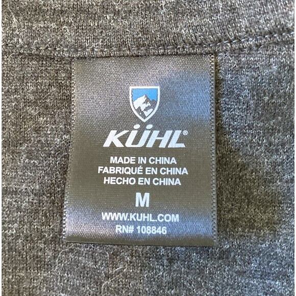 Kuhl 1/4 Zip Long Sleeve Top Size Medium Men’s Black - Picture 3 of 7